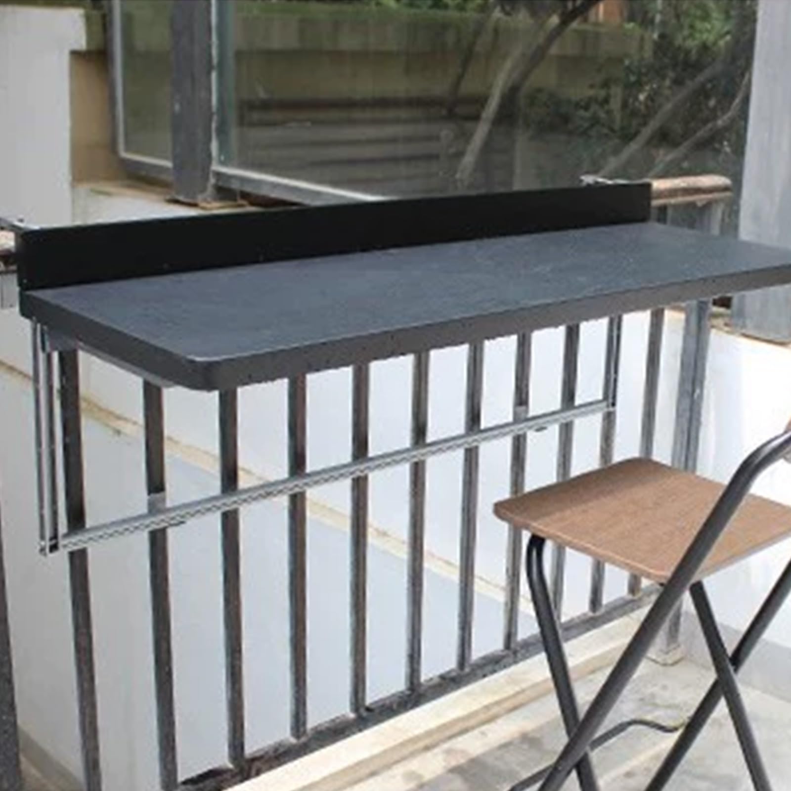 Table de balcon pliable et bureau mural pour studio et extérieur