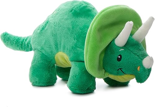 The Petting Zoo ZOOLOGEE - Peluche de dinosaurio de bebé Triceratops de 11 pulgadas