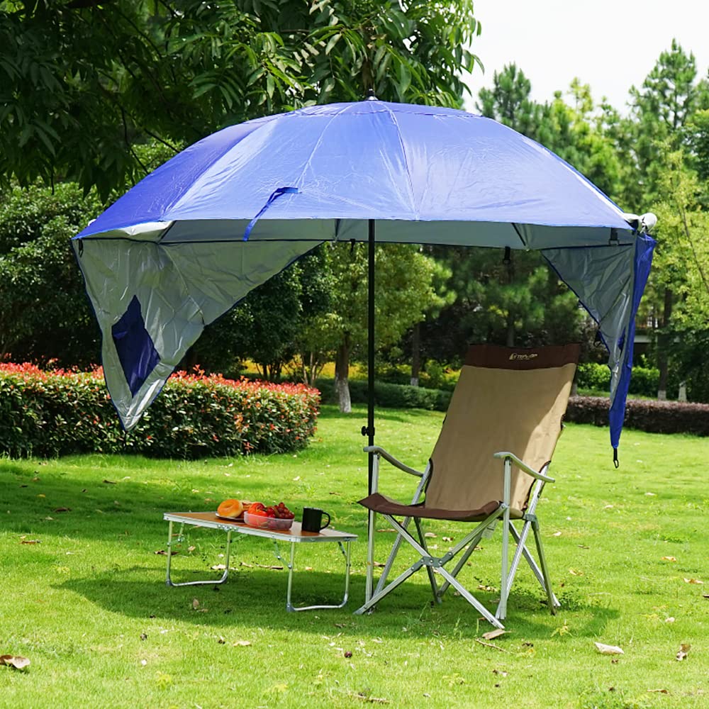 Parasol z Baldachimem Przeciwsłonecznym Wodoodporny Wędkarstwo Camping Wydarzenia na Plaży