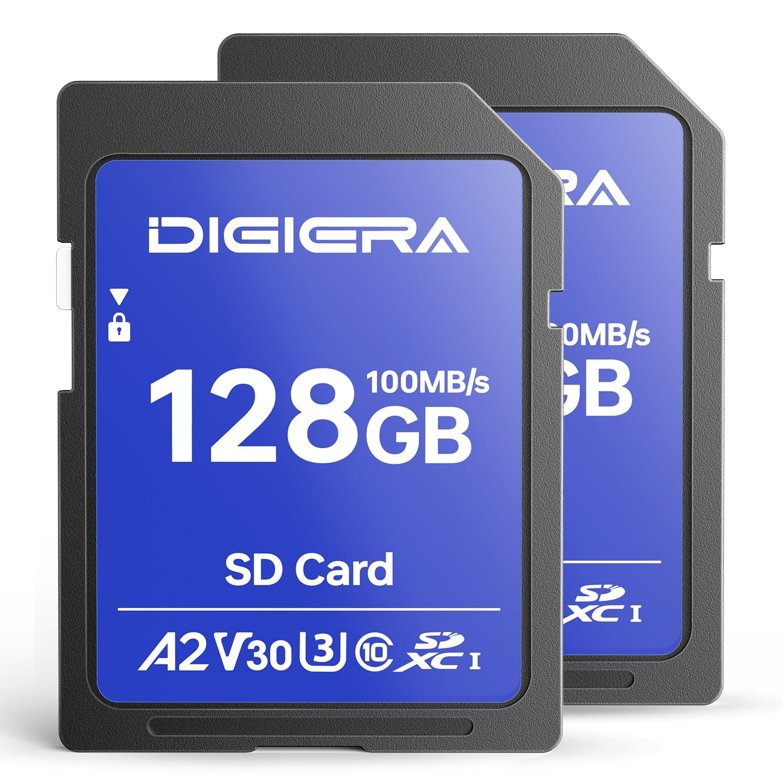 128 GB Tarjeta de Memoria SDXC UHS-I CS100 - hasta 100 MB/s, C10, U3, V30, 4K UHD, para Ordenadores, Cámaras Digitales, Dispositivos de Home Theatre y Sistemas de Navegación para Coche (Pack de 2)