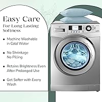 Vista 9 de Feather & Stitch - Juego de 2 fundas de almohada estándar de 100 % algodón, 500 hilos, fundas de almohada suaves con cierre tipo sobre, suaves