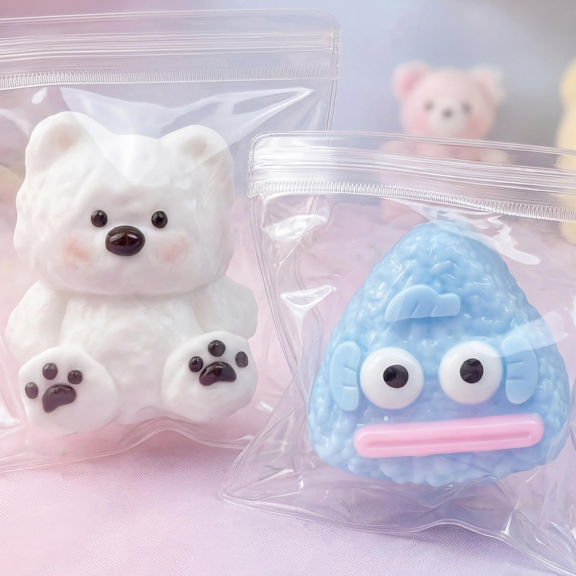 CHALAN スクイーズ もちもち ぷにぷに 水感 癒し系 かわいい ストレス解消 肉球 ビスケット ドーナツ ふわもち 面白い 柔らかい 弾性 触感いい 握る玩具 感覚おもちゃ グッズ 暇つぶし 撮影小物 プレゼント ブサかわ魚＆立体ウェスティ