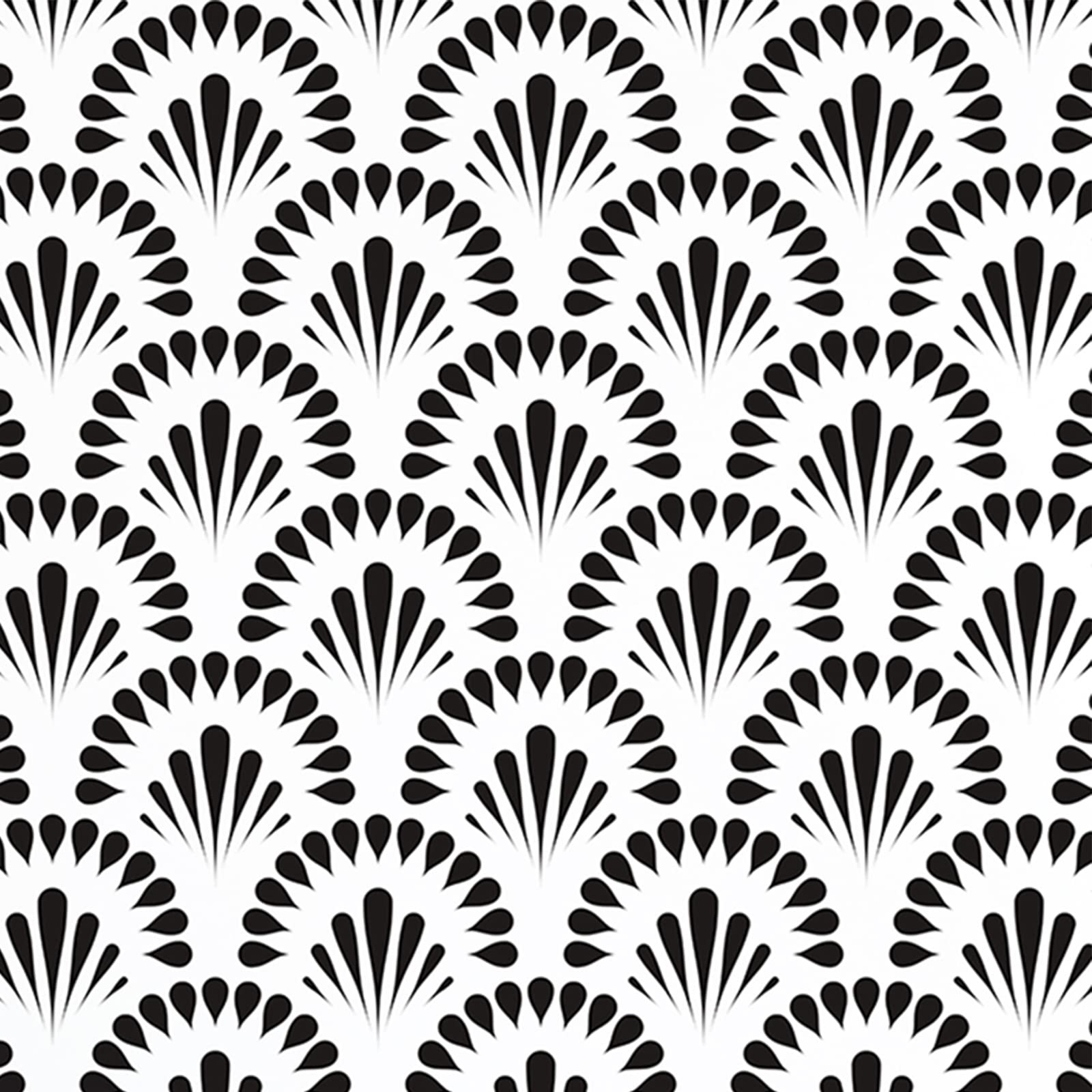 Vandod Peel and Stick Wallpaper Black and White Self Adhesive Wallpaper for Home Decoration and Furniture Renovation 44.5x300cm