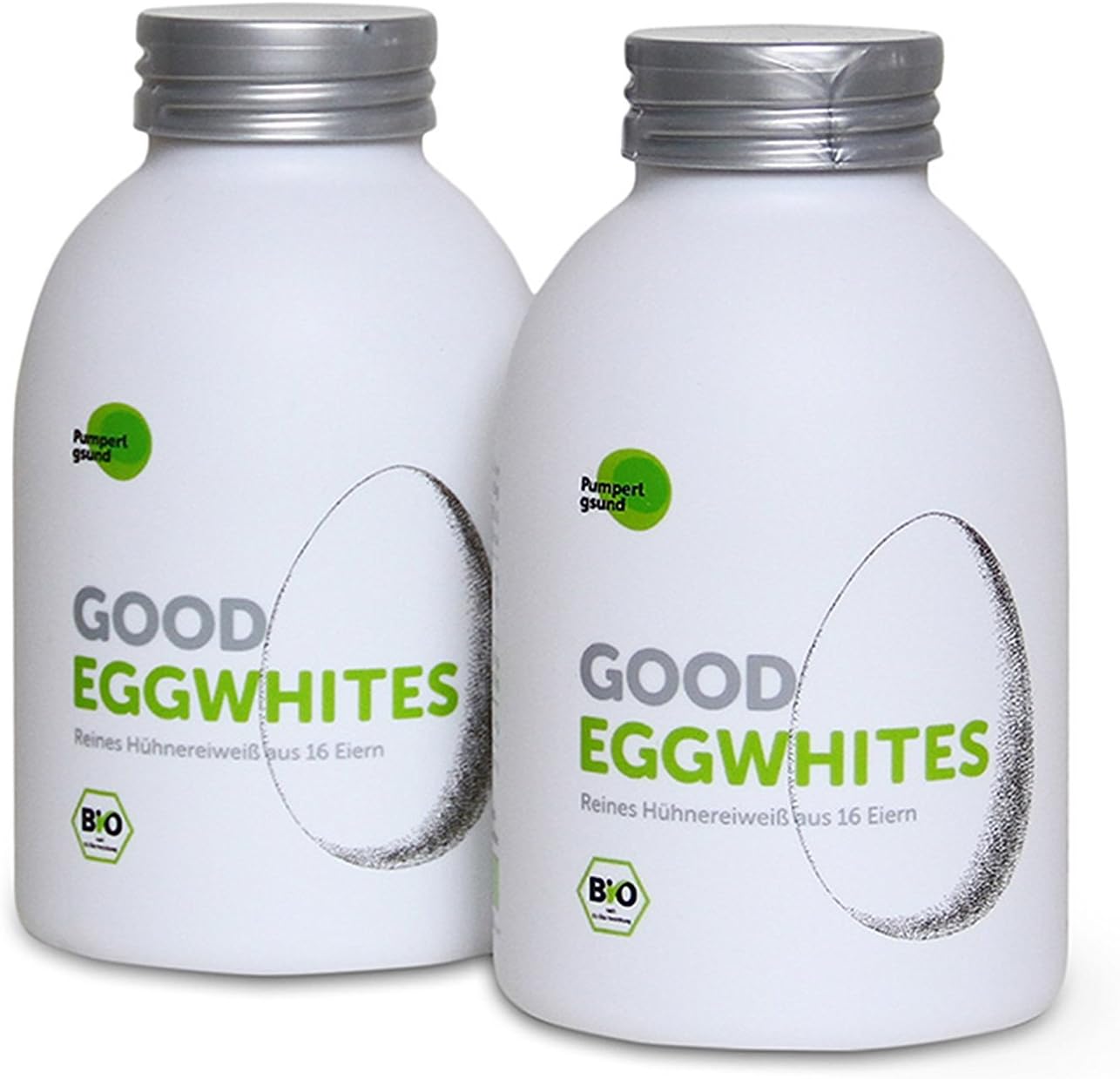 Good Eggwhites 2 x 483 ml (Organic Egg White) • Liquid Protein • Healthy Weight Loss & Muscle Build-Up • Protein Shakes • Low Carb • PUMPERLGSUND