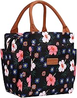 Vista 23 de Joymee - Lonchera térmica reutilizable, a prueba de fugas, grande, espaciosa, para adultos, con soporte para botellas y bolsillos laterales