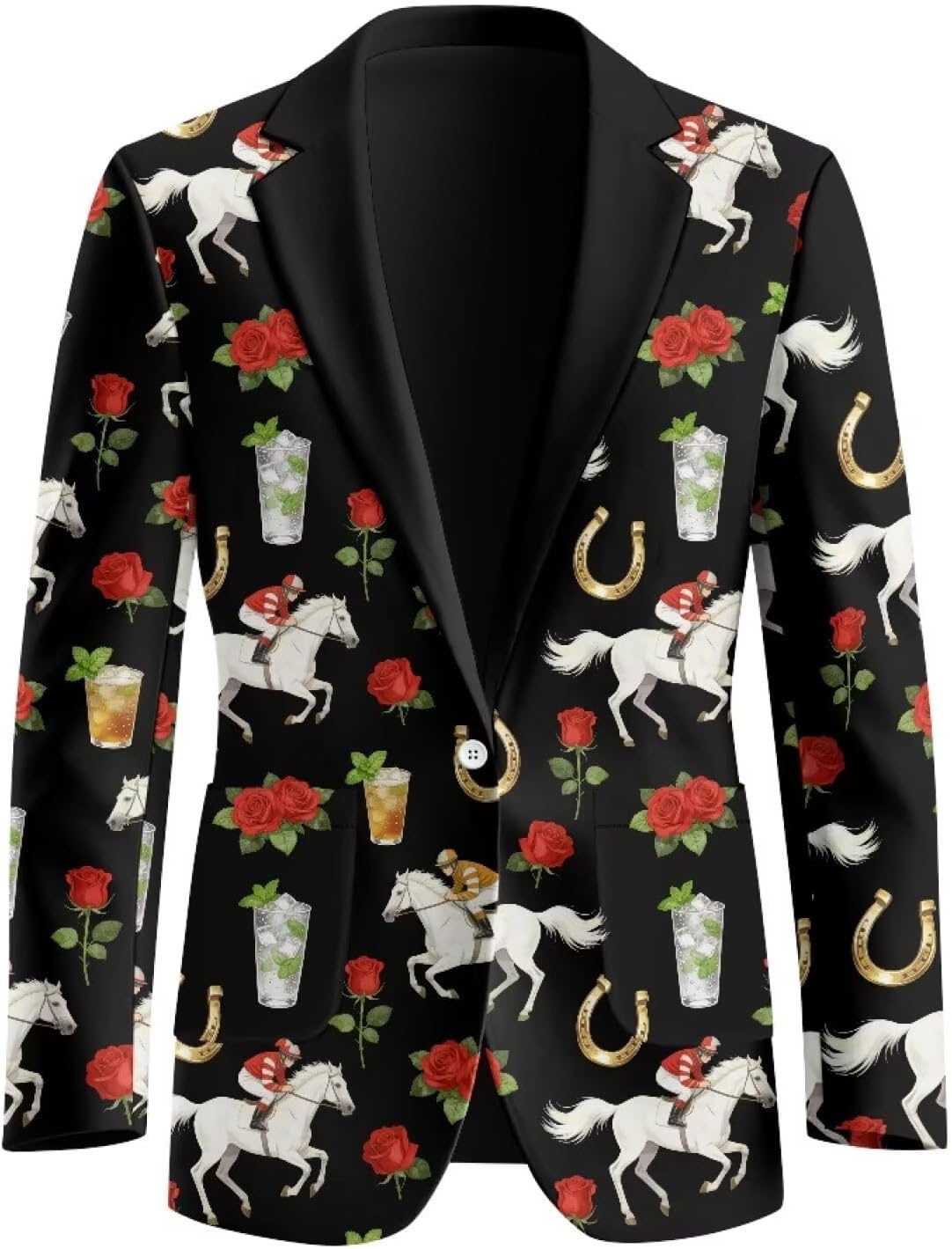Mens Sports Coat Long Sleeve Slim Fit One Button Lightweight Sports Jacket Summer Breathable Outfit