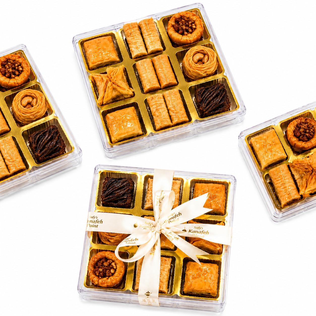 Sufy's Crystal Baklava Box of 9 | Assorted Middle Eastern Pastry-image-12