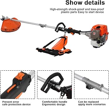 ⚠️wantaro5255⚠️ gihusrzx 5 in 1 Weed Wacker Gas Powered, 52CC 2-Stroke Gas Weed