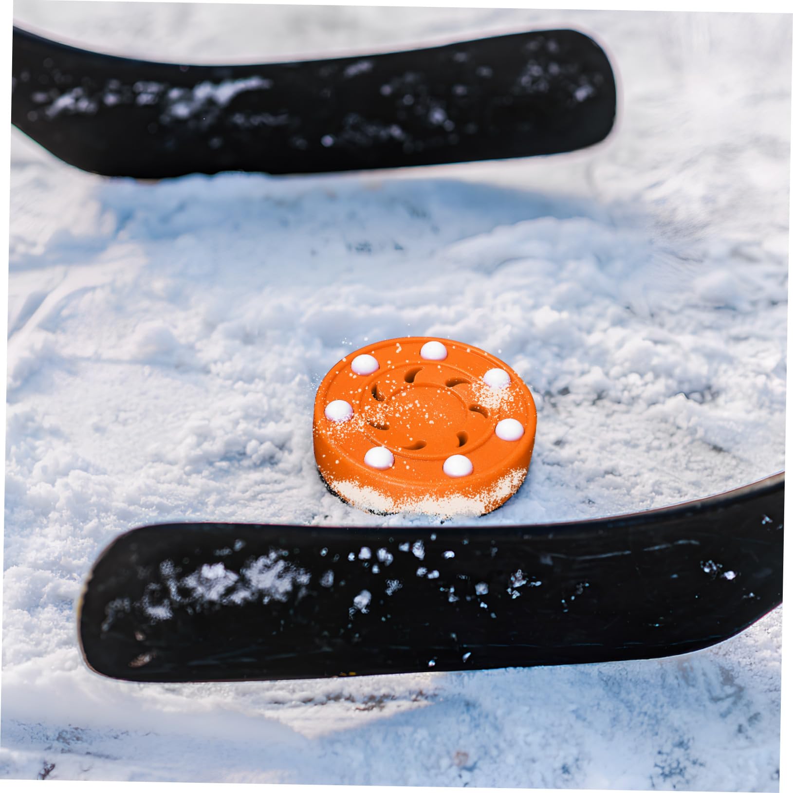 Rollhockey Puckball 6 Stück aus ABS für Indoor und Outdoor Training