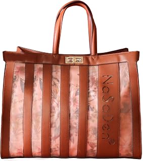 Freya Flower Bag/women's bag/handbag/tote bag/business handbag/leather bag(pink flower)