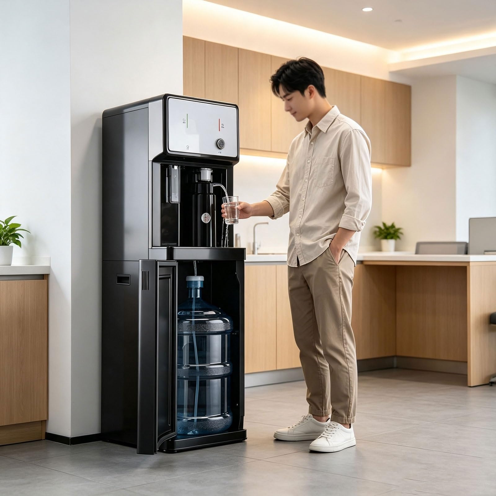 Distributore Acqua a Colonnina, Dispenser Caldo Freddo Casa Ufficio