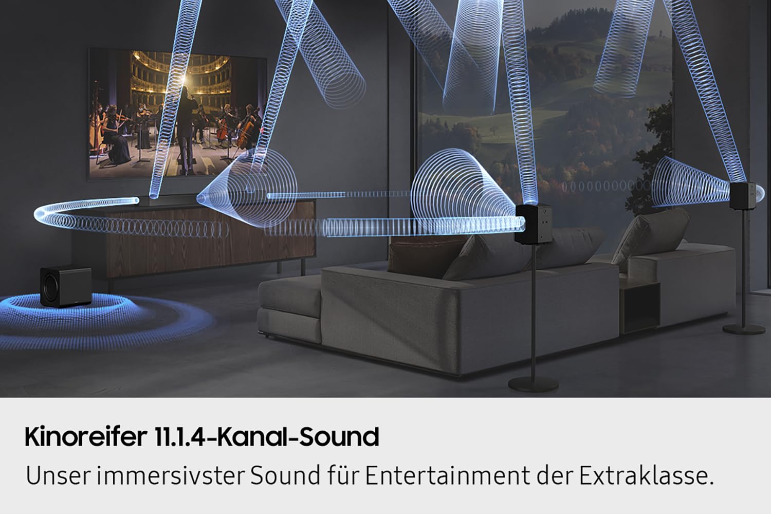 Soundbar Samsung HW Q995GF/ZG 11.1.4 Canali 23 Altoparlanti Wireless Bluetooth Hdmi Wifi Nero (Reconditionné)