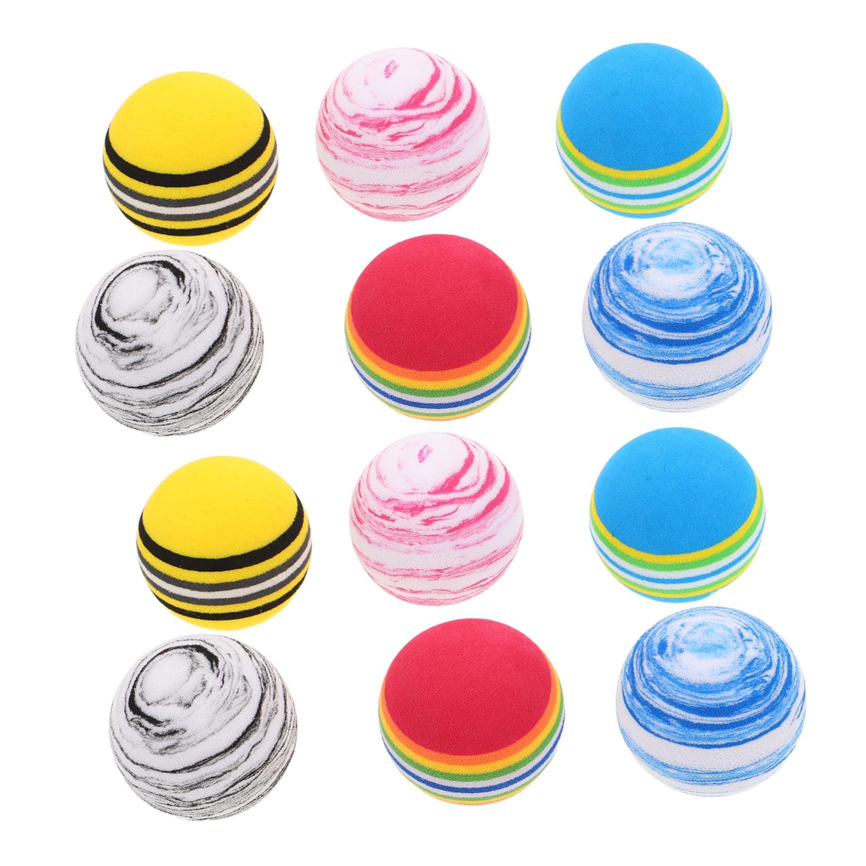 SUPVOX 12Pcs Golf Practice Balls Lightweight Training Balls for Use for Backyard Practice Sessions