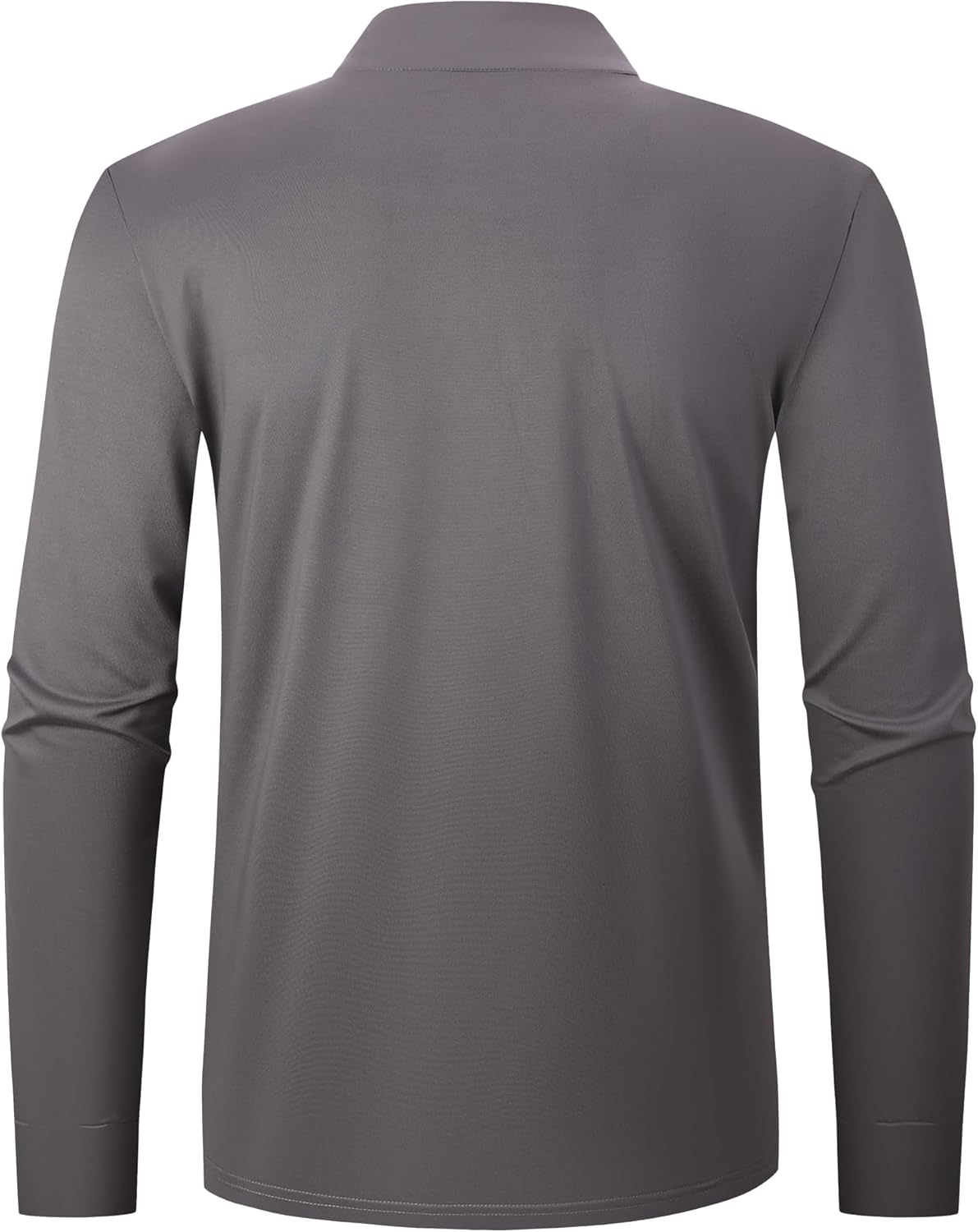 Alex Vando Mens Golf Shirts Long Sleeve Mock Neck Color Block Zipper Polo Shirt for Men - Image 3