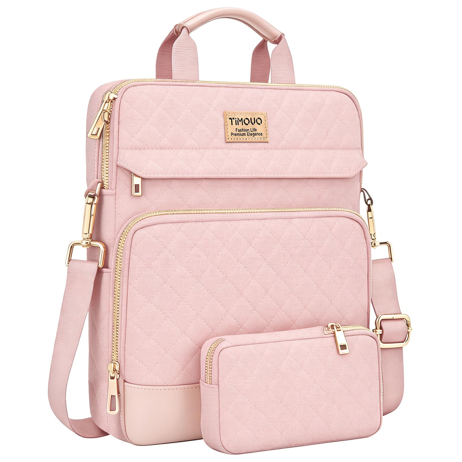 TiMOVO Custodia per MacBook Neo 13 Pollici 2026 Modello A3404 con Chip A18 Pro, Borsa Porta PC con Tracolla e Mini Pochette Rimovibile