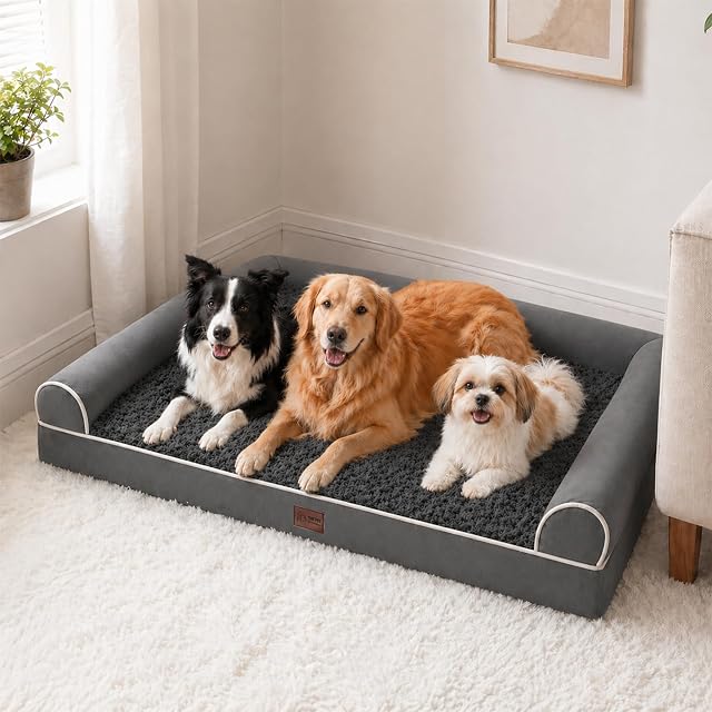 Foto 8 de 8 de WESTERN HOME Cama grande para perros, camas ortopédicas para perros mayores