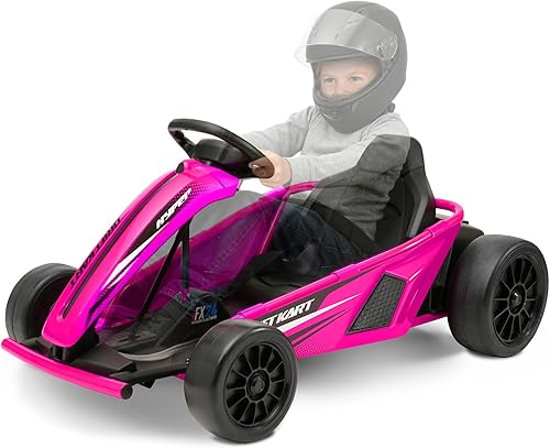 Hyper Juguetes 24V Go Kart Ride On (rosa)