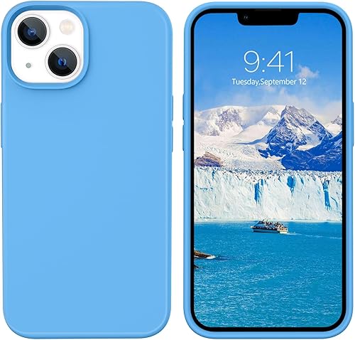 Miniatura 10 de VENINGO Funda para iPhone 13, funda de teléfono para iPhone 13, ajuste delgado, silicona líquida, goma de gel suave, forro de microfibra ligera, a