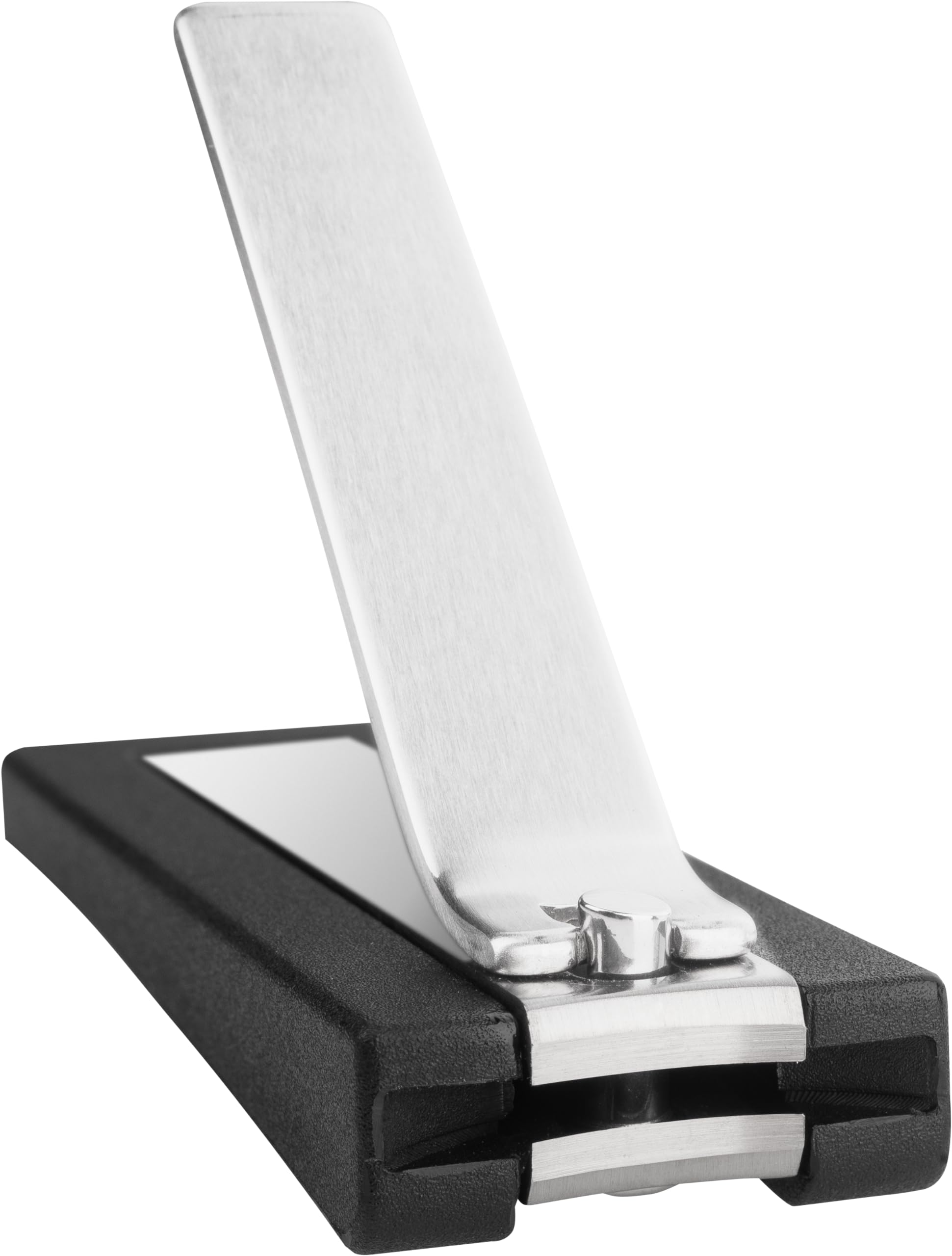 ZWILLING Obcinacz do paznokci (z pojemnikiem na cążki, mocna dźwignia do paznokci u rąk i nóg, lekko zakrzywiona krawędź tnąca), premium, czarny, 65 mm