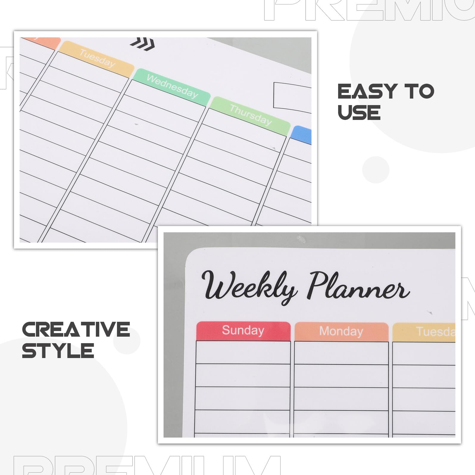 Magnetische Kalender-Planungstafel magnettafel wochenplaner Bürobedarf weekly planner board Magnetische, trocken abwischbare Tafel wochenplan magnetisch Tinte White