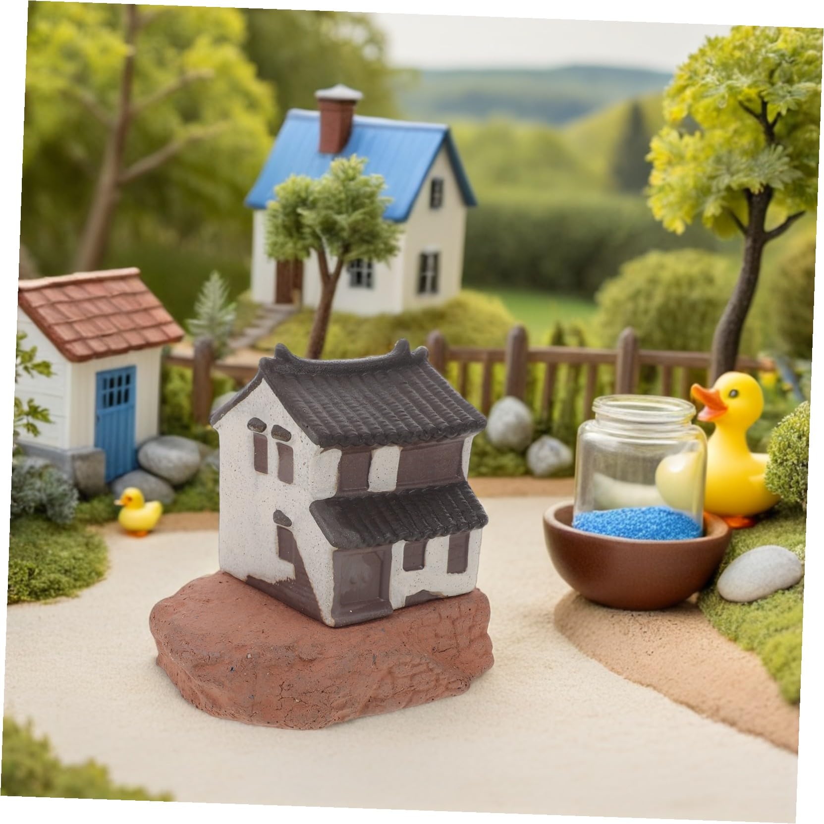 Mikroskopijne Ozdoby Ogrodowe Miniaturowe Dekoracje Do Terrarium Ozdoby Do Akwarium Miniaturowe Dekoracje Ogrodowe Domek Dla Wróżek Bonsai