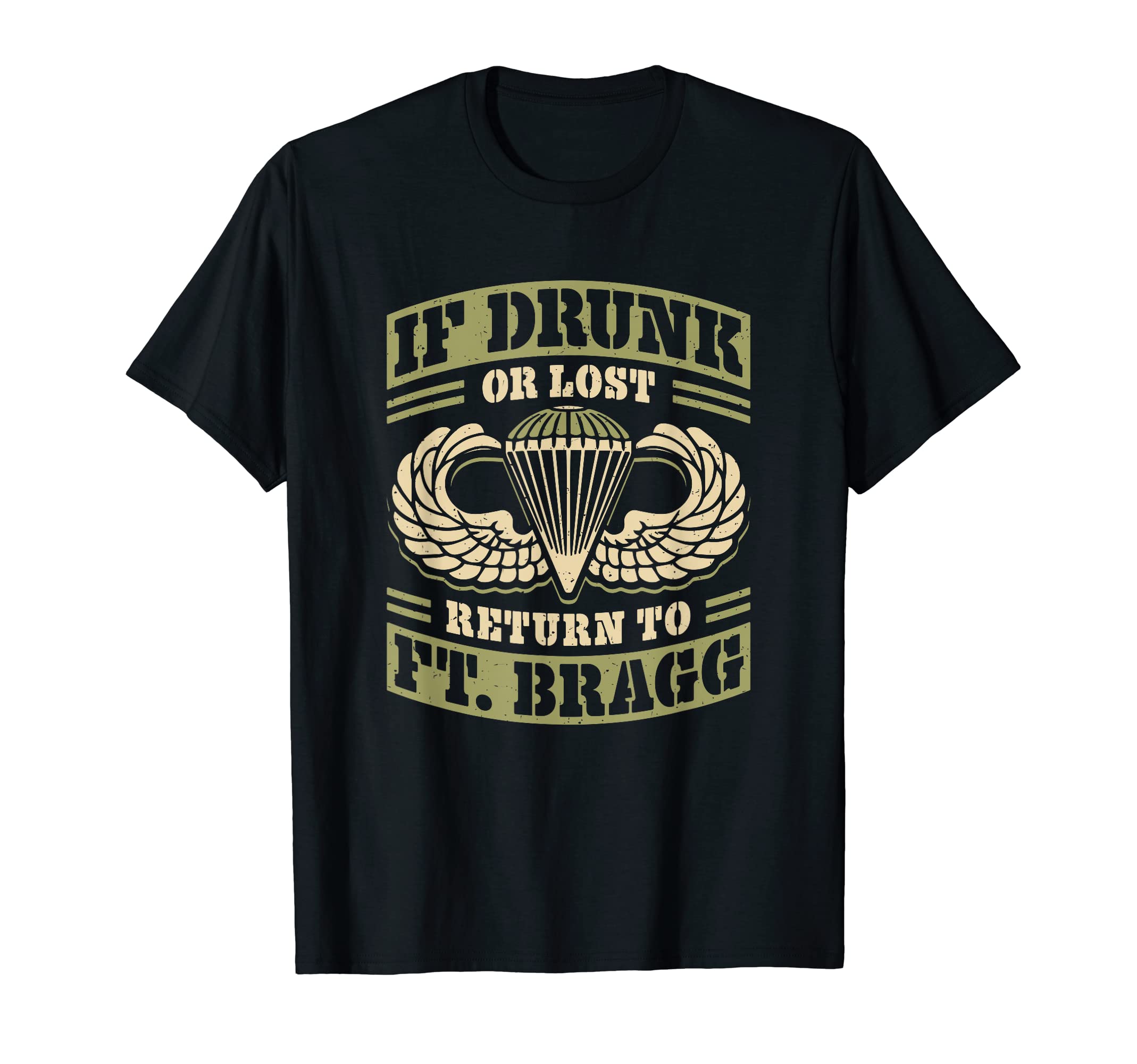 Return to Ft Bragg Airborne Division Paratrooper T-Shirt