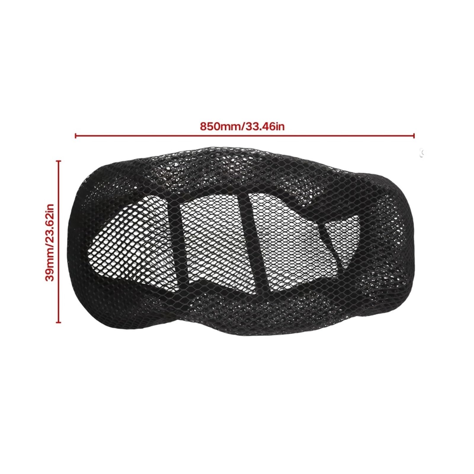 Cuscinetti protettivi per il sedere Mesh 3D traspirante per il cuscino del sedile Design antiscivolo per ciclomotori da Per moto per accessori Per scooter