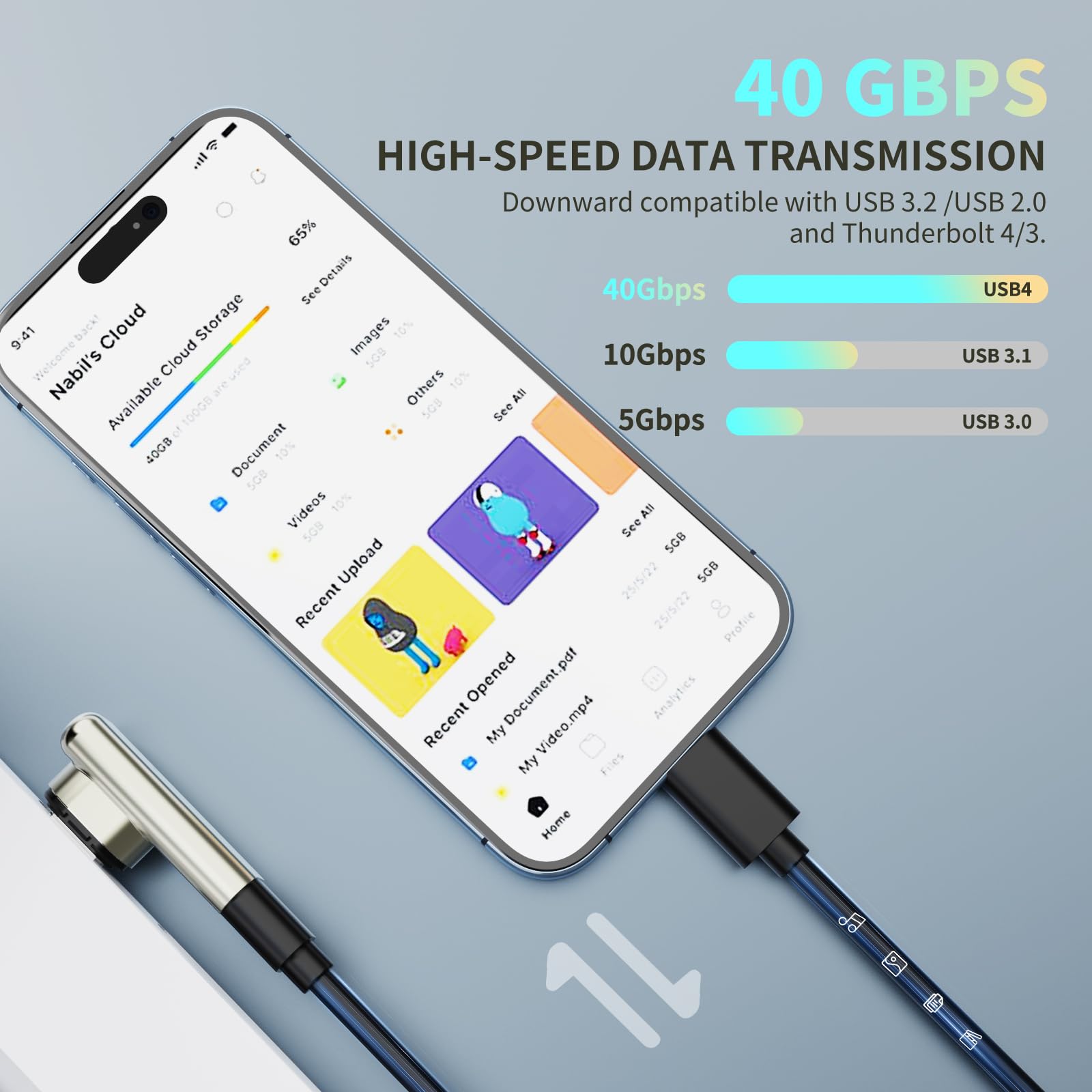 2 Adaptadores Magnéticos USB-C De 90° Y 240W - Compatible Con MacBook, Thunderbolt 3/4, Carga Rápida PD Y 8K@60Hz