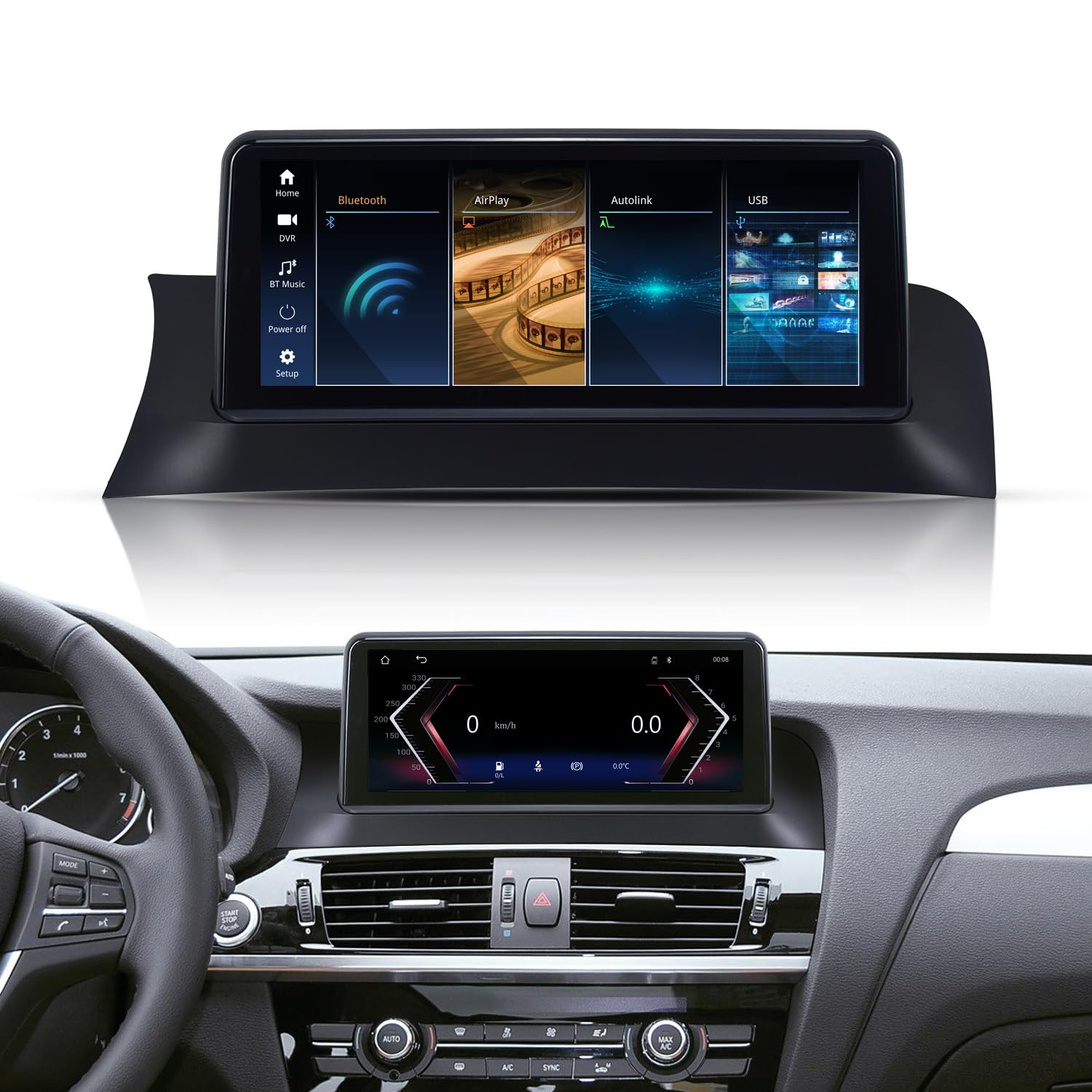 CTB 10.25" Cartablet compatibile per BMW X3 F25 - X4 F26 2011-2016 | Installazione Rapida | CarPlay/Android Auto Wireless/ | Sistema Linux | Compatibile NBT | Schermo Touch Plug & Play