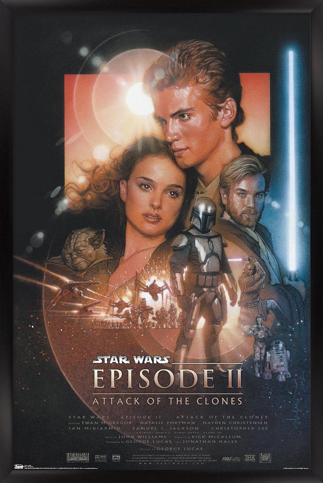 「スター・ウォーズ エピソード2／クローンの攻撃」ポスターフレーム Amazon.co.jp: Trends International スター・ウォーズ:クローン