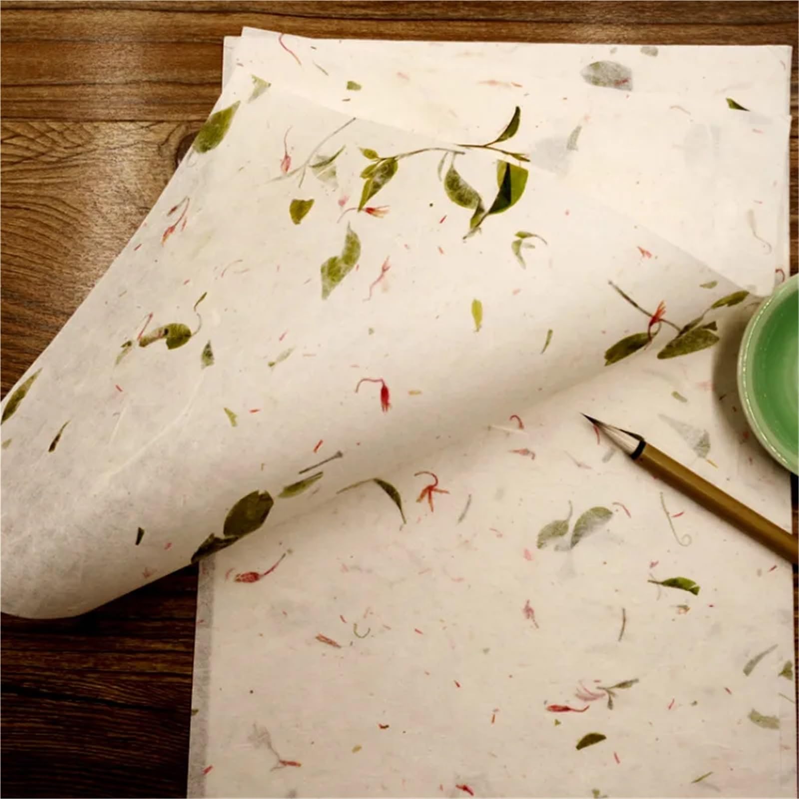 20 Pz Semi-Raw Xuan Carta Calligrafia Pennello Papel Arroz Di Riso Pittura Para Dibujar Per Calligrafia Cinese, Pittura Cinese, Pittura