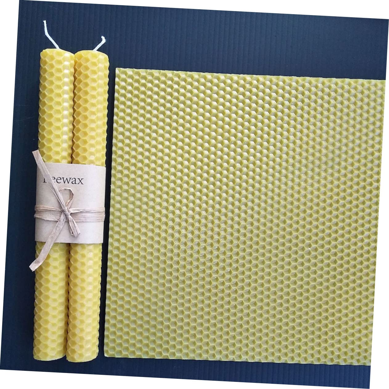 DIYEAH Juego de 10 Velas Cilíndricas para Hacer Velas Aromáticas DIY Color Aleatorio de Cera de Abejas con Núcleo de Algodón en Cenas y Banquetes