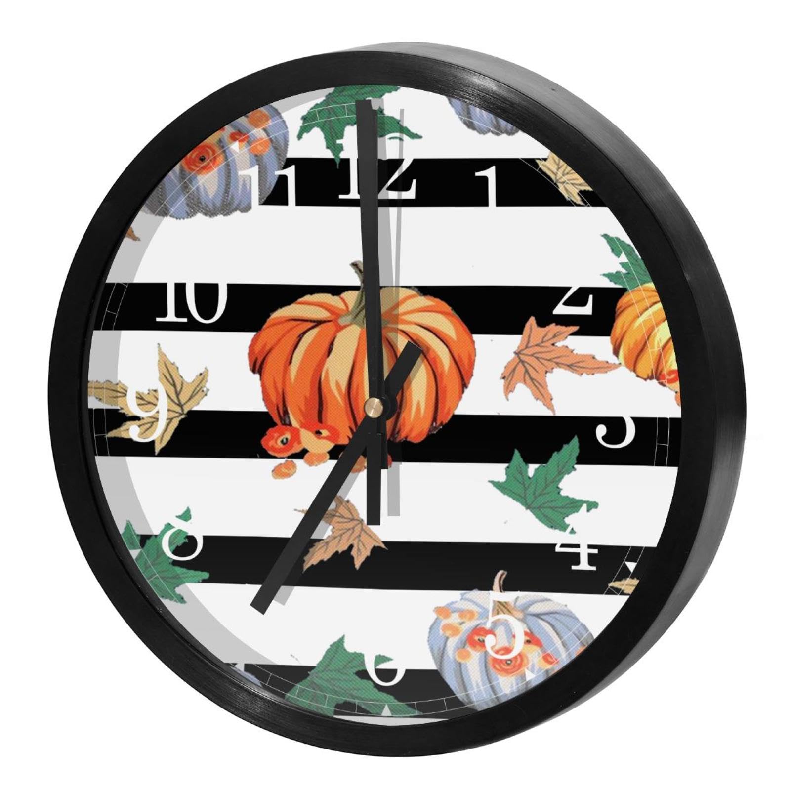 Horloge murale ronde pour maison et cuisine au design chaleureux de récolte