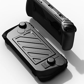 SAVAGE RAVEN x Skull & Co. Hardshell Front Cover Bundle for ROG Ally X 2024 Model StandGrip GripCase -Black