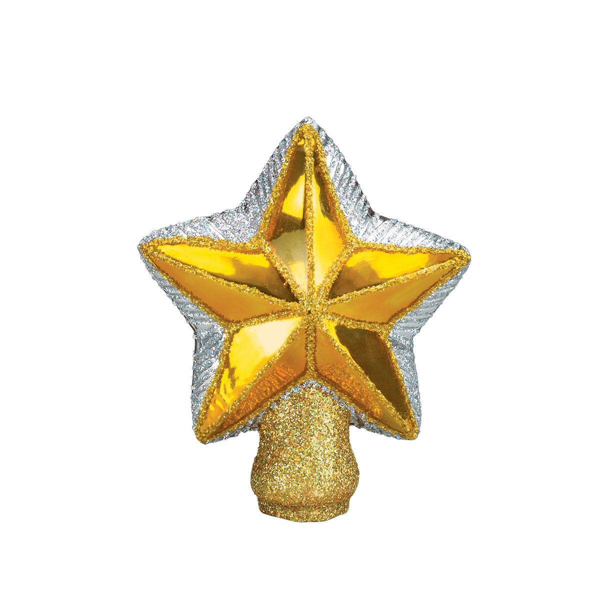 Old World Christmas Toppers Glass Blown Ornaments for Christmas Tree Small Star