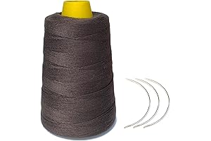 Thick Human Hair Thread with Curl Needles for African Threading