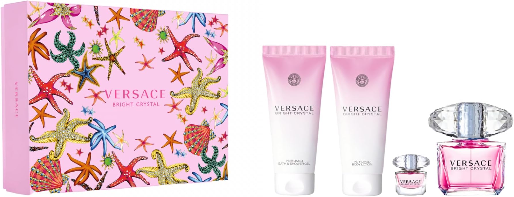 Versace Bright Crystal Eau De Toilette, 90 ml Gift Set