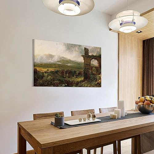 Miniatura 3 de Thomas Cole A View near Tivoli (Morning) Wall Art Picture Painting Poster Canvas Print Posters Artworks Bedroom Living Room Decor 08x12inch(20x30cm)