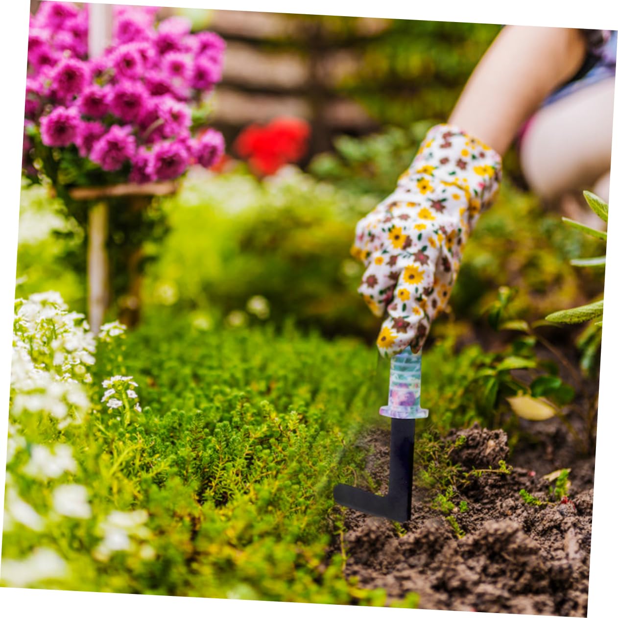 Happyyami 10 Pièces Outils de Jardinage Râteau Sécateur Pelle Pulvérisateur et Inoxydable Kit Pratique pour Hommes et Femmes
