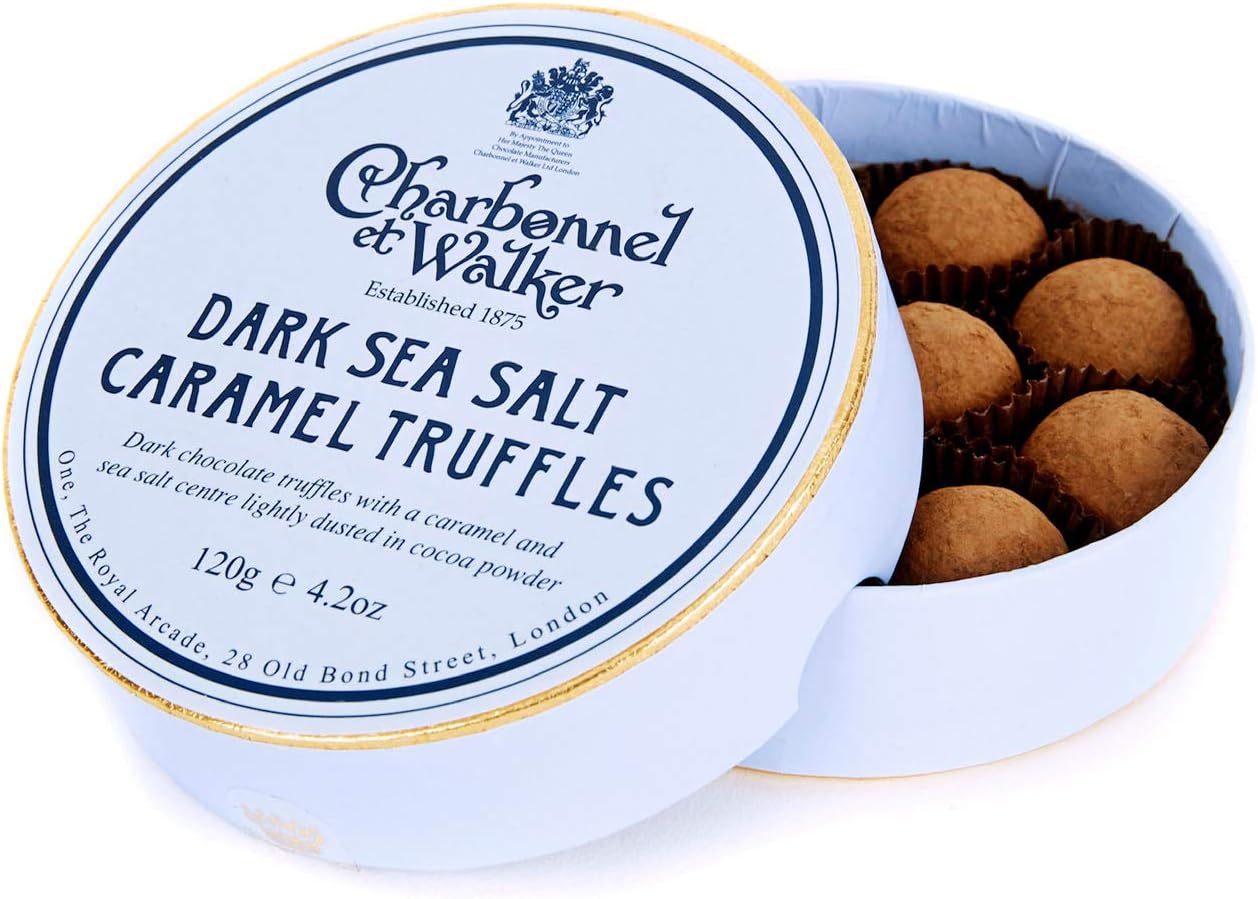 Dark Sea Salt Caramel Truffles, 4.2 Ounce