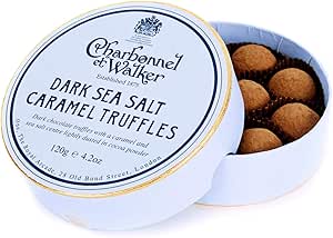 シャルボネル エ ウォーカー ( ダーク シーソルト キャラメル トリュフ）Dark Sea Salt Caramel Trufflesチョコレート120g