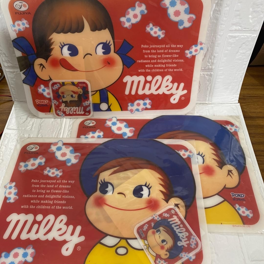 Amazon｜不二家 ペコちゃん ポコちゃん milky ランチョンマット