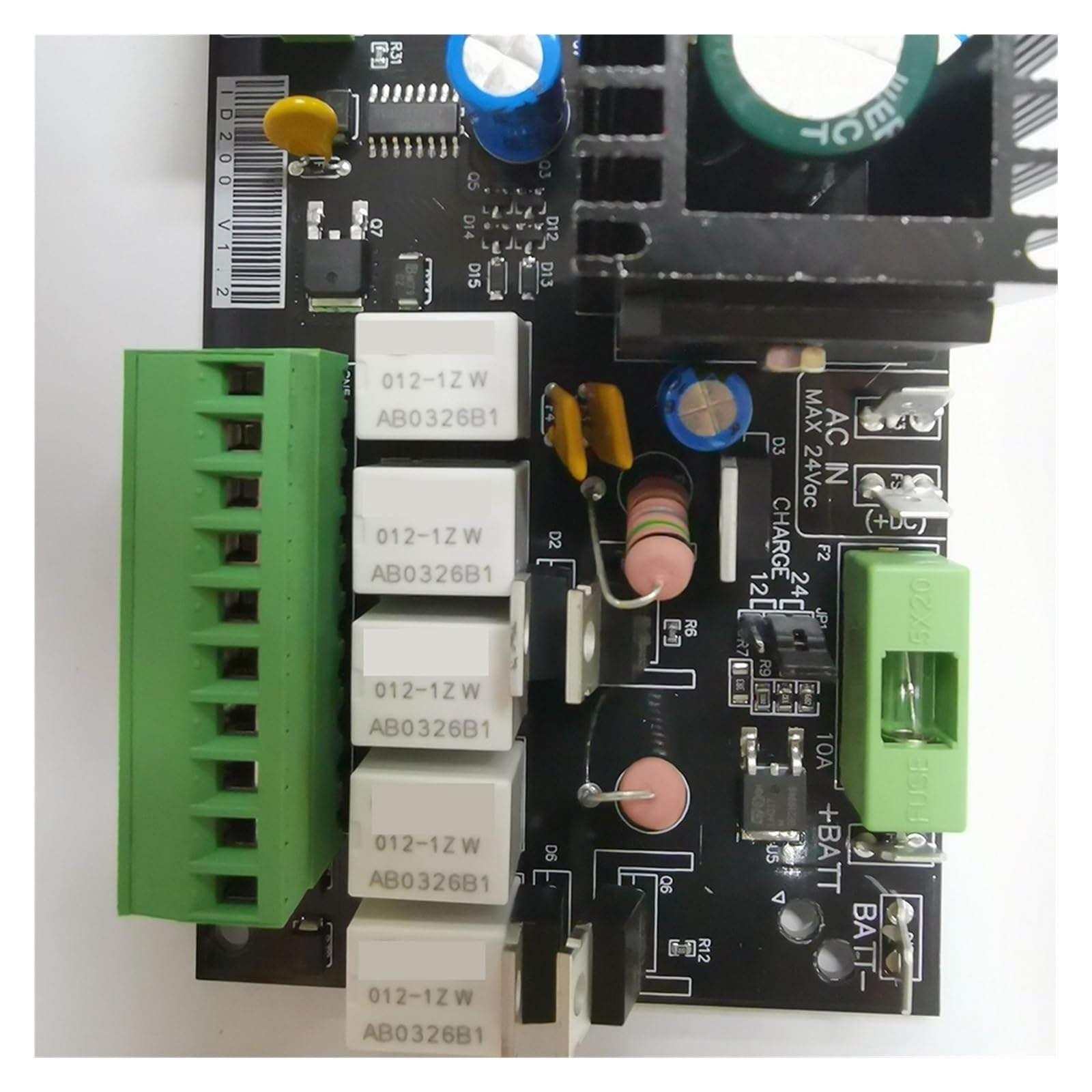 Elektrischer TüRöFfner, Universal Typ 12V/24V Bord for Automatische Doppel Arme Schaukel Tor Opener Control Board Panel Smart Control Center System(1 board 2 remtoe)