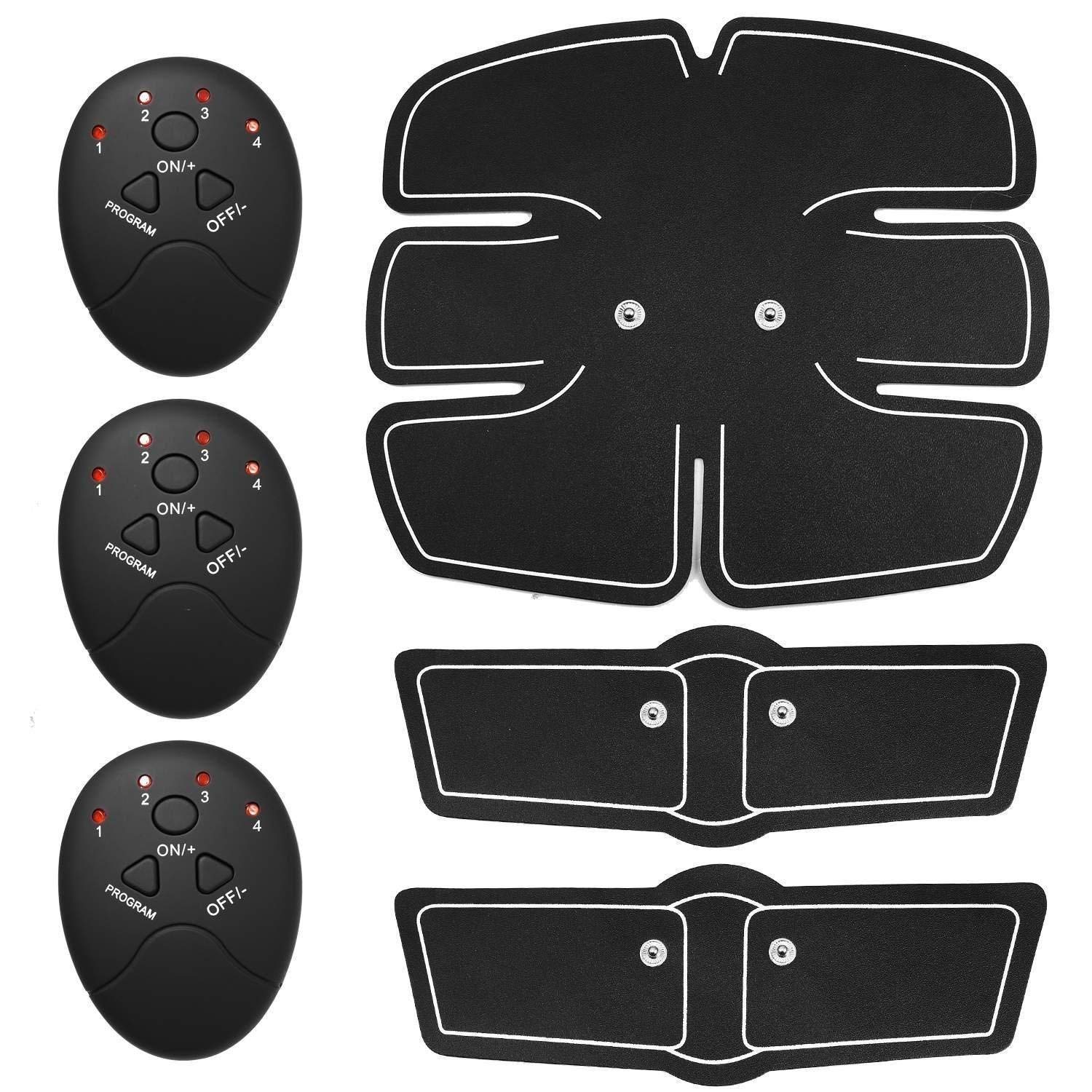 Walberrie ABS smart Stimulator with Stickers Pad for Body Slimming Massager (black) 1