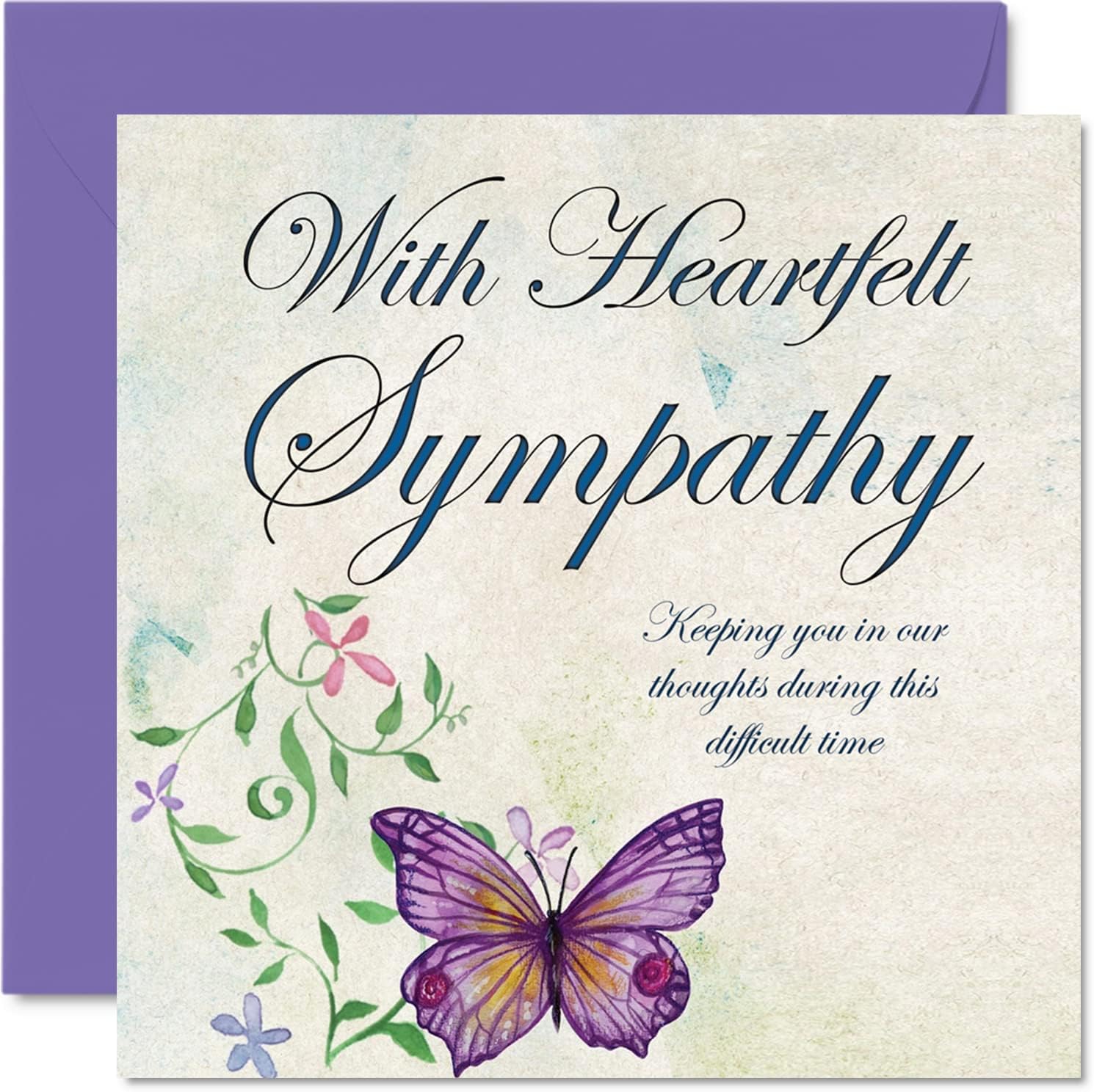 Sympathy Cards Thinking of You Card Heartfelt Sympathy