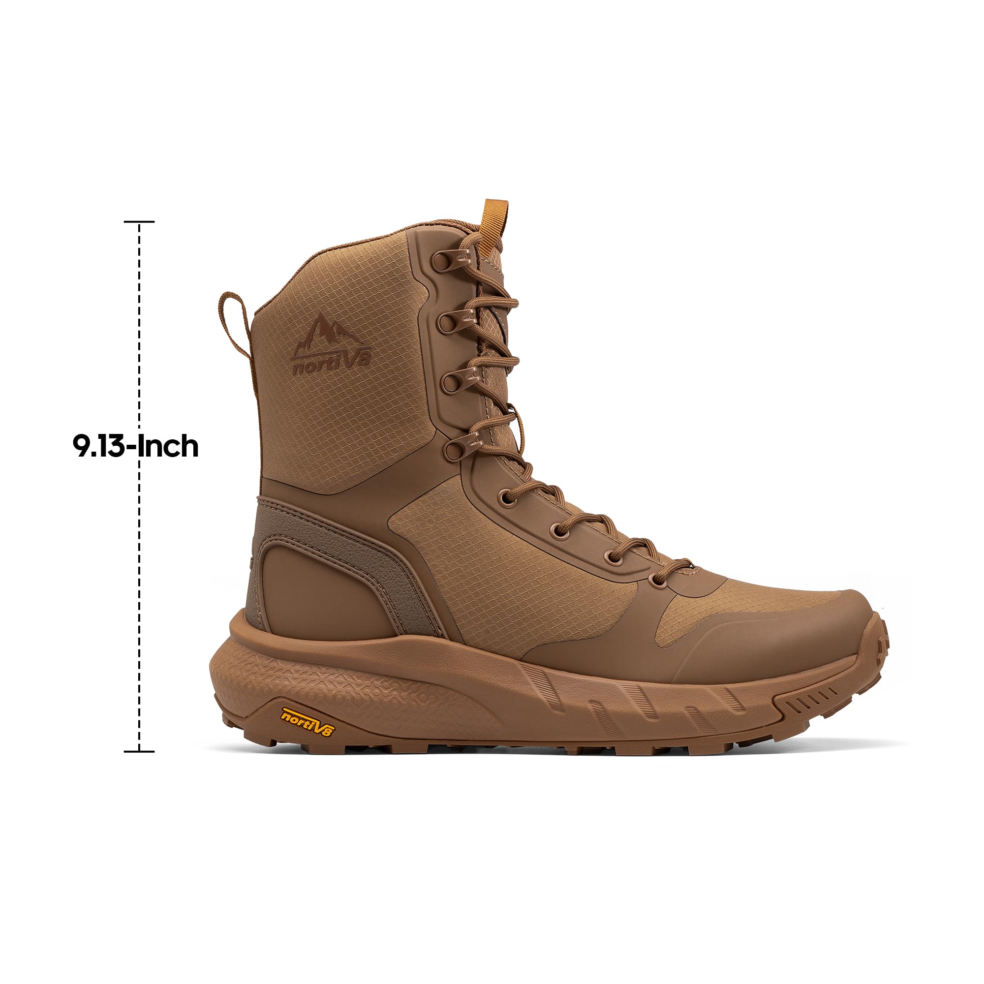 NORTIV 8 Hommes Rangers Militaire Bottes de Tactique,Bottes légères et Confortables pour le travail Toute la Journée, bottes de randonnée Metrostrike (20-23 cm)