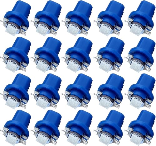 cciyu 20x B8.5D 1SMD 5050 coche azul LED instrumento indicador luz C5W lado interior bombilla