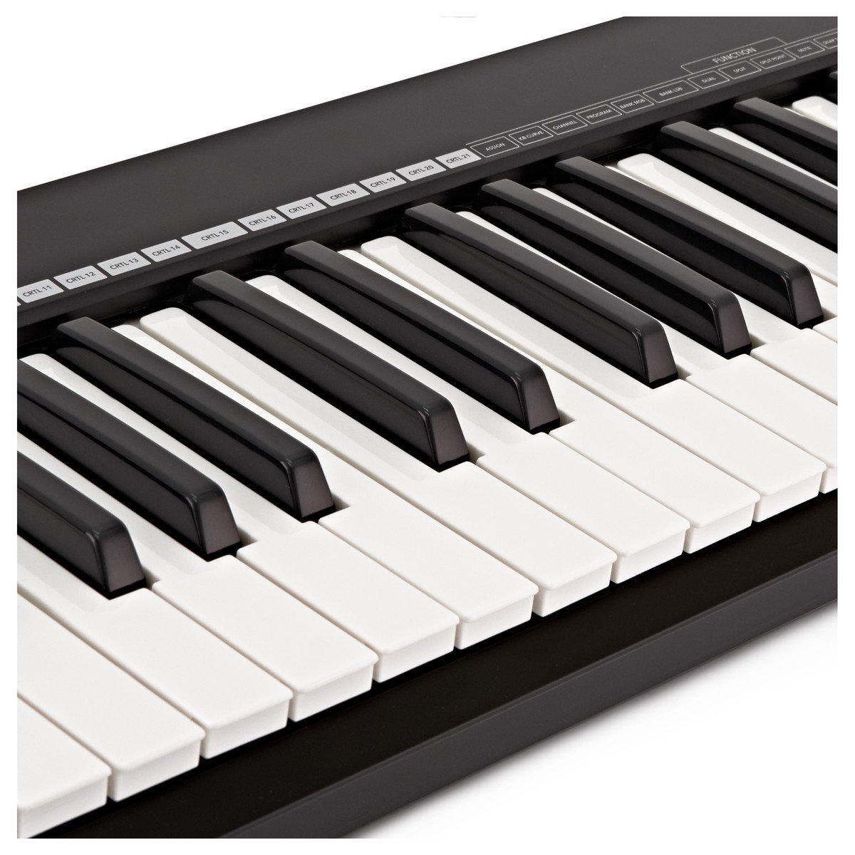SubZero ControlKey49S Schlankes MIDI Controller Keyboard mit 49 Tasten | 49 anschlagdynamische Tasten, schlankes, tragbares Design, MIDI- und USB-Konnektivität, 4 zuweisbare Regler auf 2 Bänken
