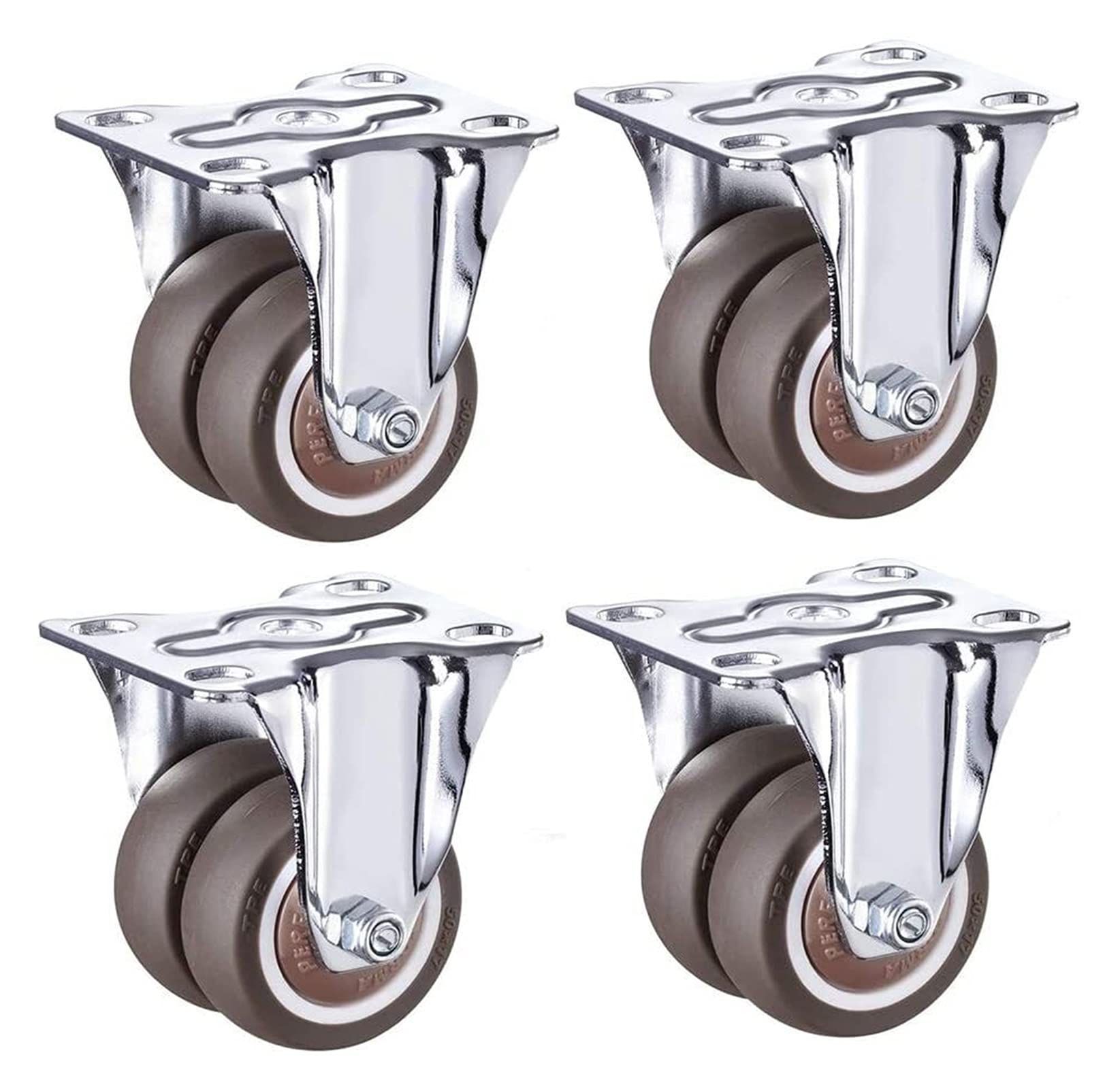 Roulettes pivotantes pour meubles lourds lot de 4 pour ne plus rayer vos sols