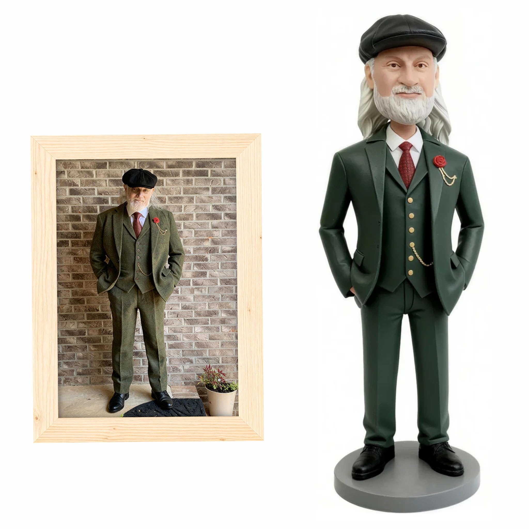 Custom Bobblehead -Handcrafted Figurine with Free Proofing | 100% Likeness, Full-Size Details, Premium Gift for Birthdays/Anniversaries